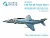 Quinta Studio QD48563 Yak-38 3D-Printed & coloured Interior on decal paper ( HobbyBoss ) 1/48